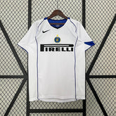 Camisa Inter de Milão Away 2004/05 Retrô - Branca | Torcedor