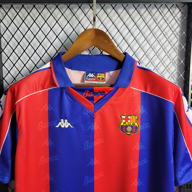 Camisa Barcelona Home 1992/95 Retrô - Azul e Vermelha | Torcedor