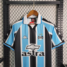 Camisa Grêmio Retrô Home 2000 - Azul e Preta | Torcedor