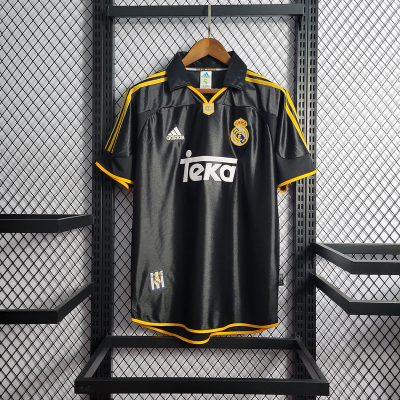 Camisa Real Madrid Away 1999/2000 Retrô - Preta | Torcedor