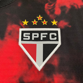 Camisa São Paulo Third 2024/25 - Preta e Vermelha | Torcedor
