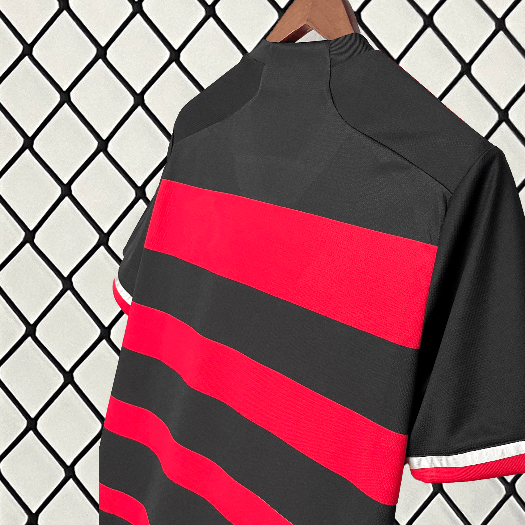 Camisa CRF Home 24/25 - Preta e Vermelha | Torcedor - FutNews