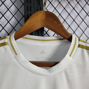 Camisa Real Madrid Home 19/20 Retrô - Branca e Dourada | Torcedor - FutNews