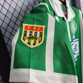 Camisa Palmeiras Home 93/94 Retrô - Verde e Branca | Torcedor - FutNews
