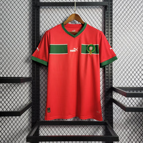Camisa Marrocos Home 2022 - Vermelha | Torcedor - FutNews