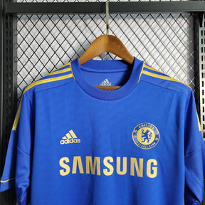 Camisa Chelsea Home 12/13 Retrô - Azul e Dourada | Torcedor - FutNews