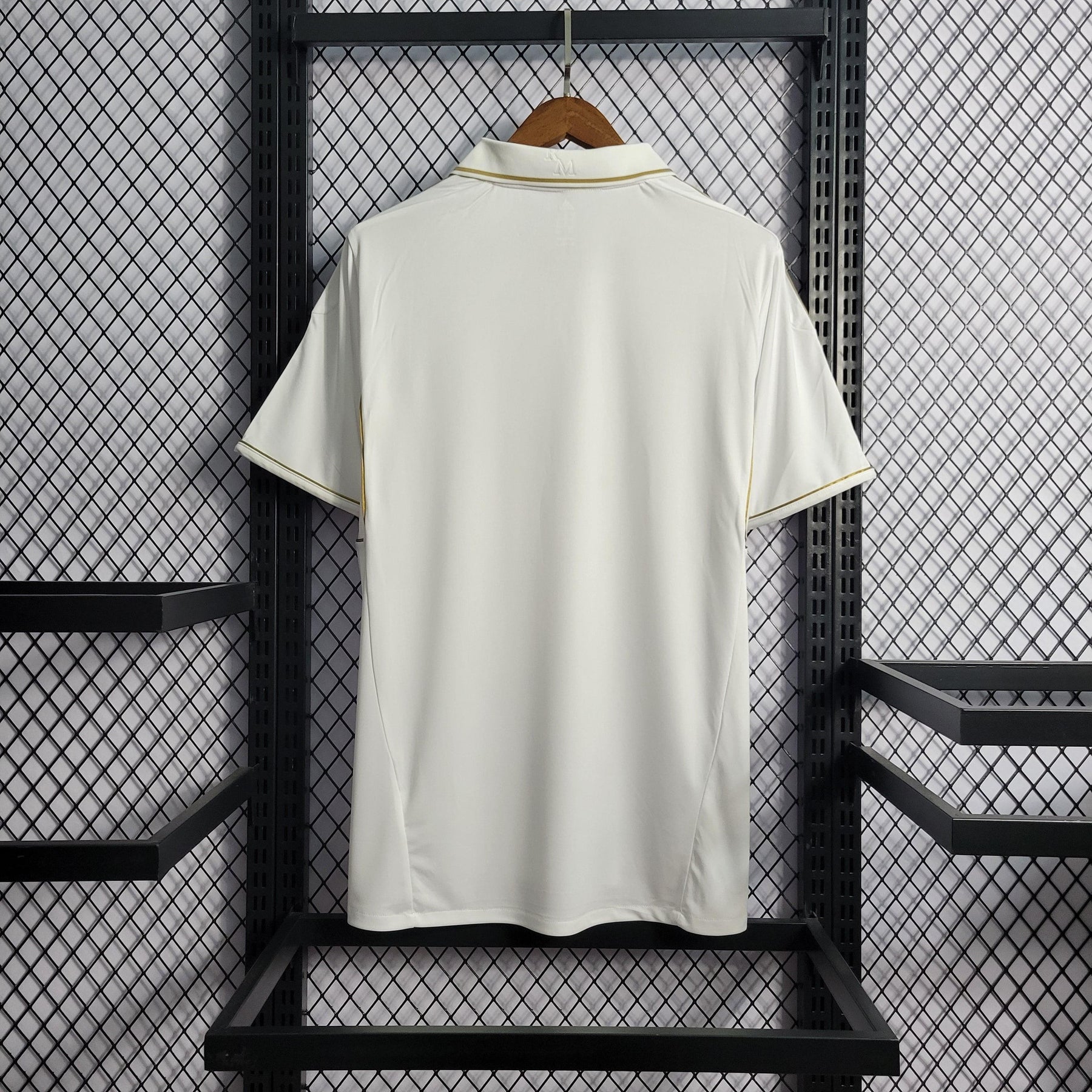 Camisa Real Madrid Home 11/12 Retrô - Branca e Dourada | Torcedor - FutNews
