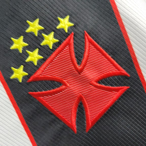 Camisa Vasco Away 2000 Retrô - Branca e Preta | Torcedor - FutNews
