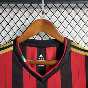 Camisa Milan Home 13/14 Retrô Manga Longa - Vermelha e Preta | Torcedor - FutNews