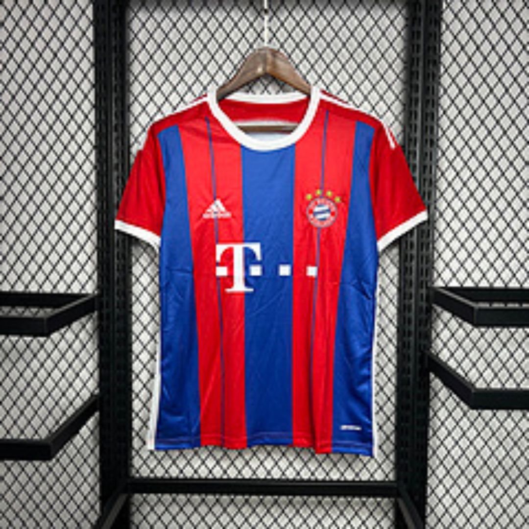 Camisa Bayern de Munique Retrô 2014/15 - Azul e Vermelha | Torcedor