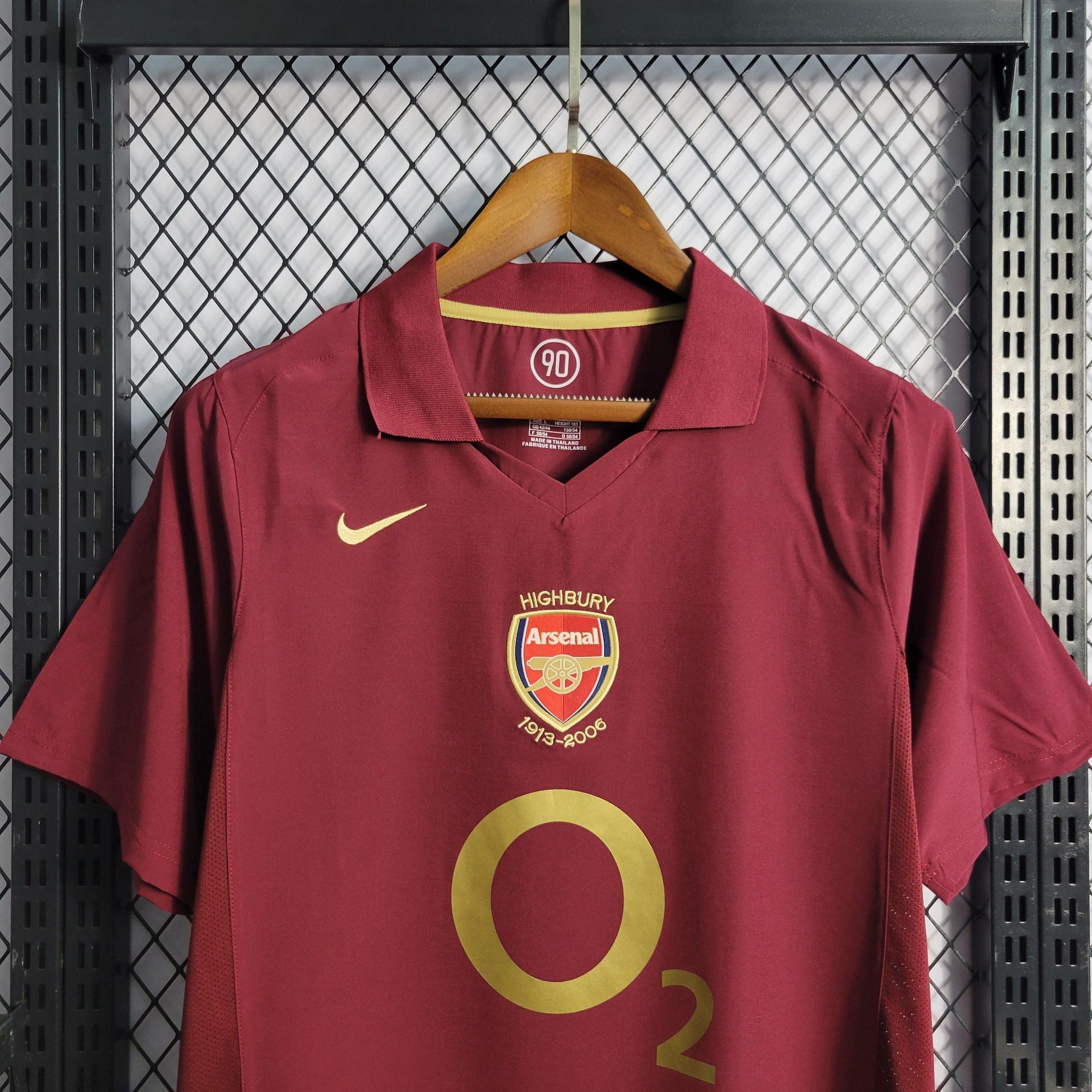 Camisa Arsenal Home 05/06 Retrô - Vinho | Torcedor - FutNews