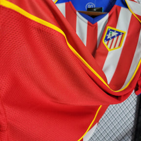 Camisa Atlético de Madrid Spider 04/05 Retrô - Branca e Vermelha | Torcedor - FutNews