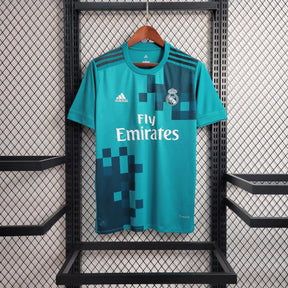 Camisa Real Madrid Third 17/18 Retrô - Azul | Torcedor - FutNews