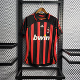 Camisa Milan Home 06/07 Retrô - Vermelha e Preta | Torcedor - FutNews