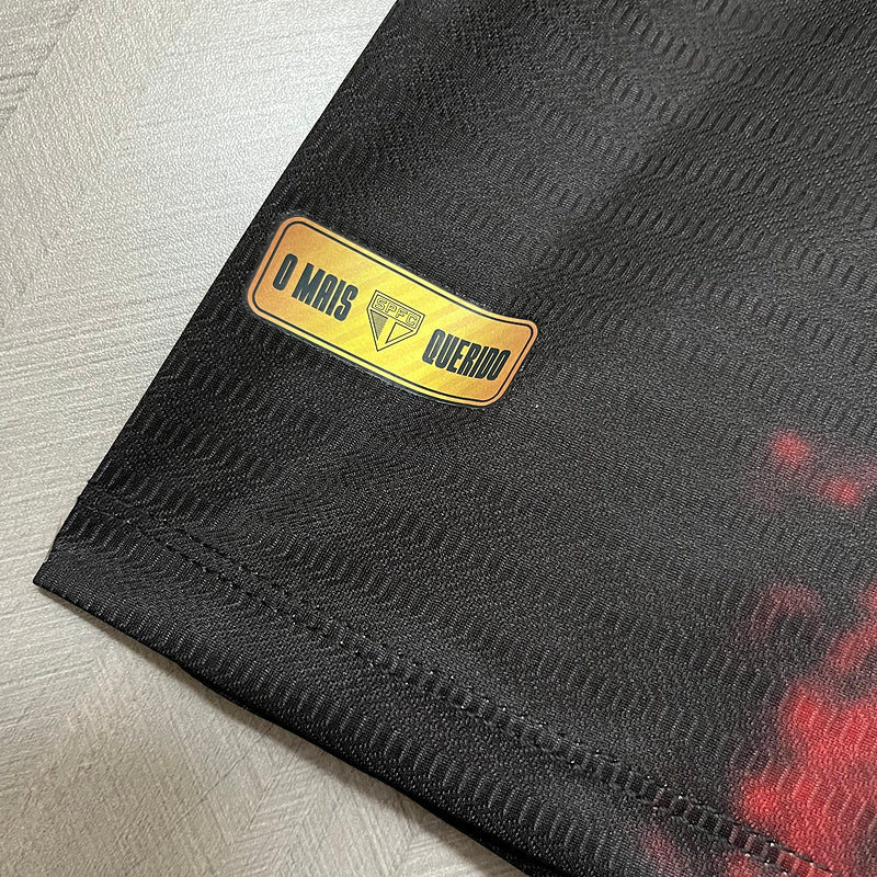 Camisa São Paulo Third 2024/25 - Preta e Vermelha | Torcedor