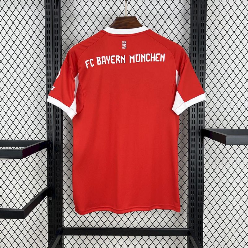 Camisa Bayern de Munique Home 25/26 - Vermelha e Branca | Torcedor