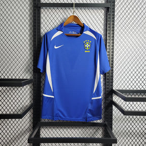 Camisa Brasil Away 2002 Retrô - Azul | Torcedor