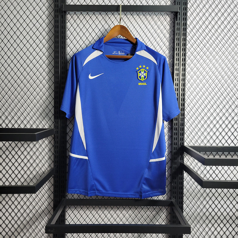 Camisa Brasil Away 2002 Retrô - Azul | Torcedor