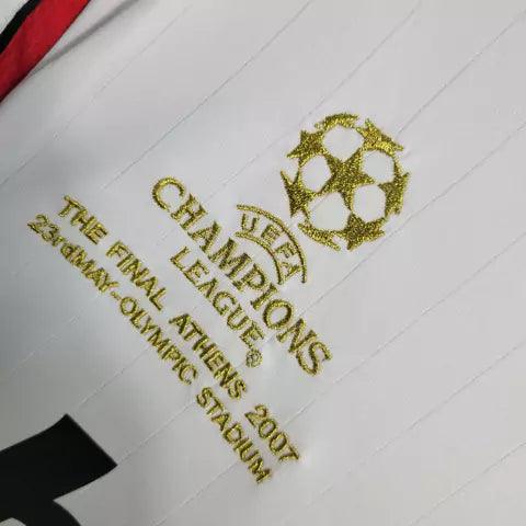Camisa Milan Away 06/07 Retrô Manga Longa - Branca | Torcedor - FutNews