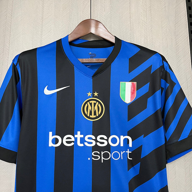 Camisa Inter de Milão Home 2024/25 - Azul e Preta | Torcedor