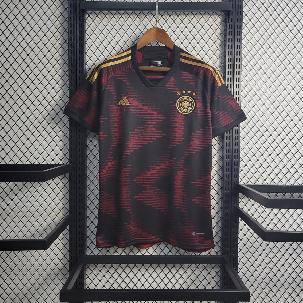 Camisa Alemanha Away 2022 - Preta | Torcedor - FutNews