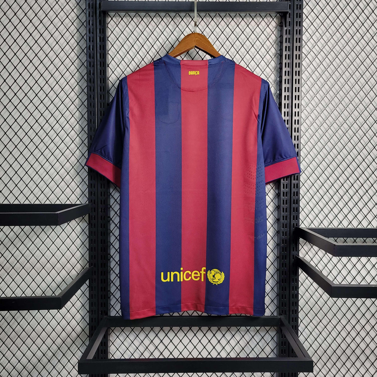 Camisa Barcelona Home 14/15 Retrô - Azul e Vermelha | Torcedor - FutNews