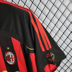 Camisa Milan Home 06/07 Retrô - Vermelha e Preta | Torcedor - FutNews