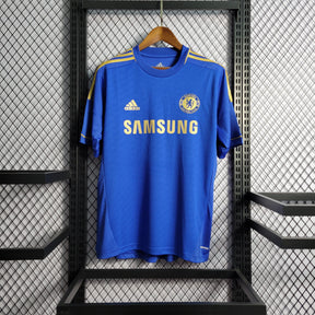 Camisa Chelsea Home 12/13 Retrô - Azul e Dourada | Torcedor - FutNews