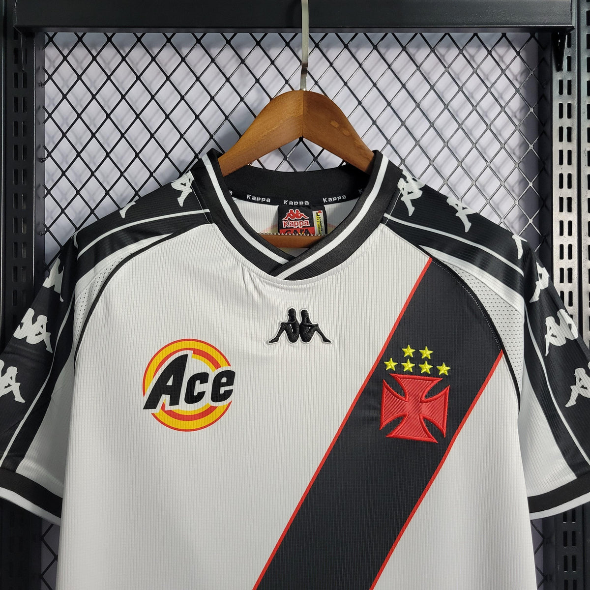 Camisa Vasco Away 2000 Retrô - Branca e Preta | Torcedor - FutNews