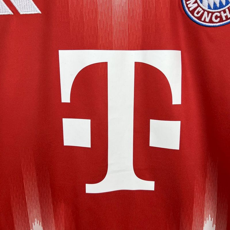 Camisa Bayern de Munique Home 25/26 - Vermelha e Branca | Torcedor