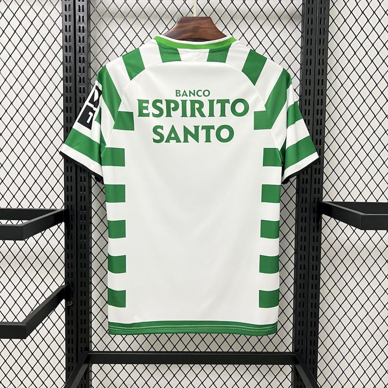 Camisa Sporting Home 2003/04 Retrô - Verde e Branca | Torcedor