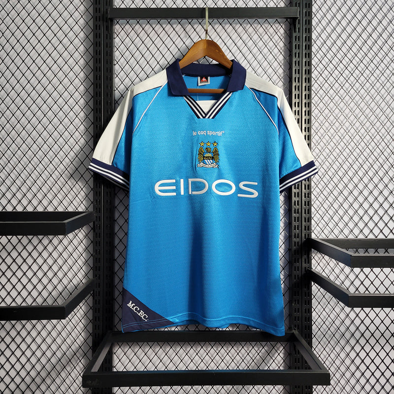 Camisa Manchester City Retrô 1999/00 - Azul | Torcedor
