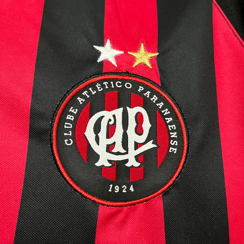 Camisa Athletico Paranaense Retrô Home 2017/18 - Vermelha e Preta | Torcedor