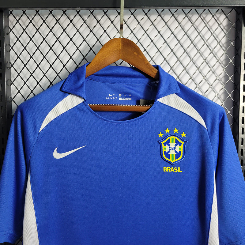 Camisa Brasil Away 2002 Retrô - Azul | Torcedor