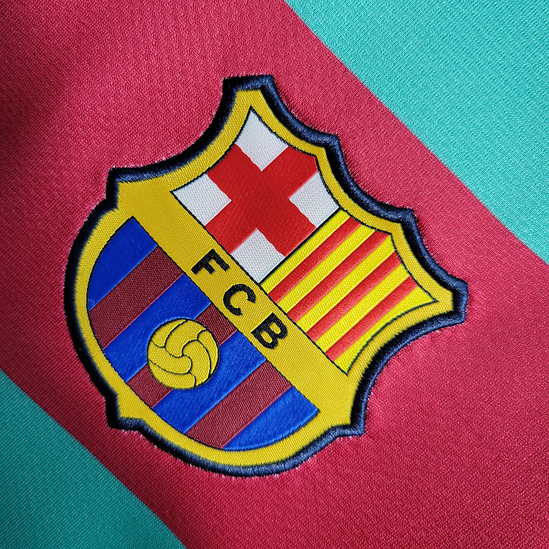 Camisa Barcelona Away 2010/11 Retrô - Azul Ciano | Torcedor