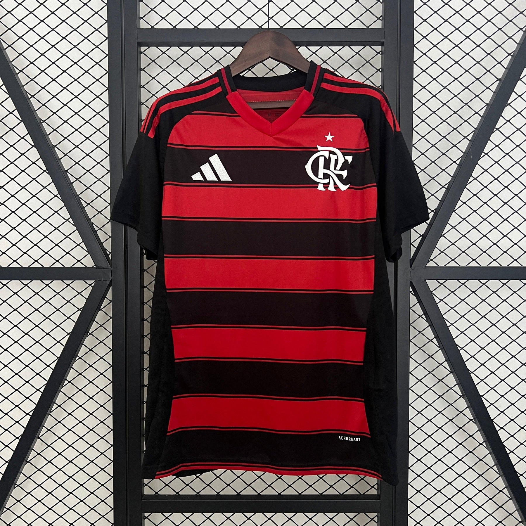 Camisa CRF Home 25/26 - Preta e Vermelha | Torcedor - FutNews