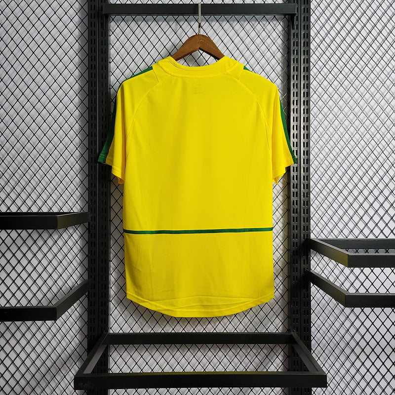 Camisa Brasil Home 2002 Retrô - Amarela | Torcedor