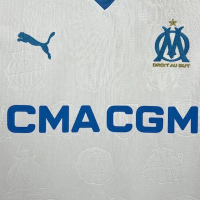 Camisa Olympique de Marseille Home 25/26 - Branca e Azul | Torcedor