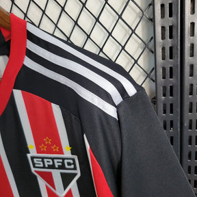 Camisa São Paulo Home 2023/24 - Vermelho e Preto | Torcedor