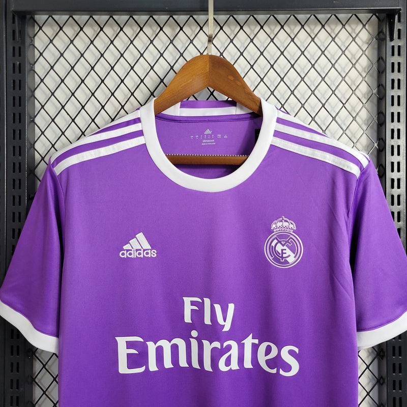Camisa Real Madrid Away 17/18 Retrô - Roxa | Torcedor