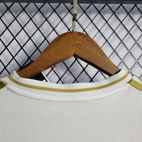 Camisa Real Madrid Home 19/20 Retrô - Branca e Dourada | Torcedor - FutNews