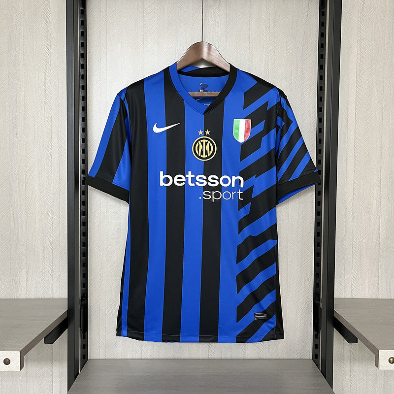 Camisa Inter de Milão Home 2024/25 - Azul e Preta | Torcedor
