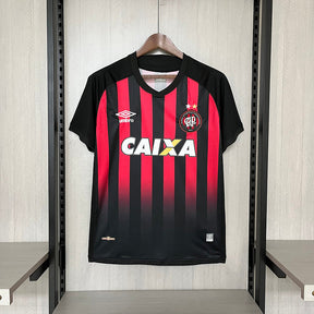 Camisa Athletico Paranaense Retrô Home 2017/18 - Vermelha e Preta | Torcedor