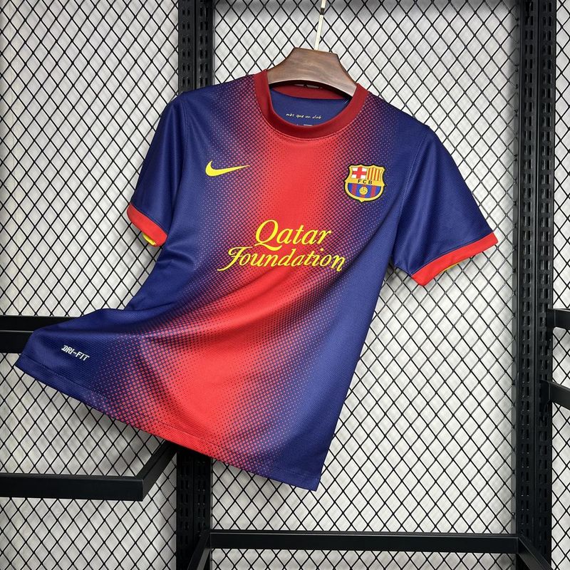 Camisa Barcelona Home 2012/13 Retrô - Azul e Vermelha | Torcedor