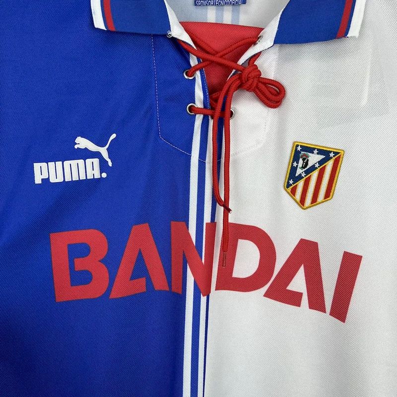 Camisa Atlético de Madrid 1996/97 Retrô - Azul e Branca | Torcedor