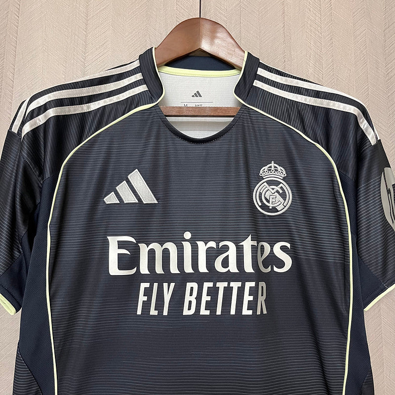 Camisa Real Madrid Away 25/26 - Cinza escuro | Torcedor