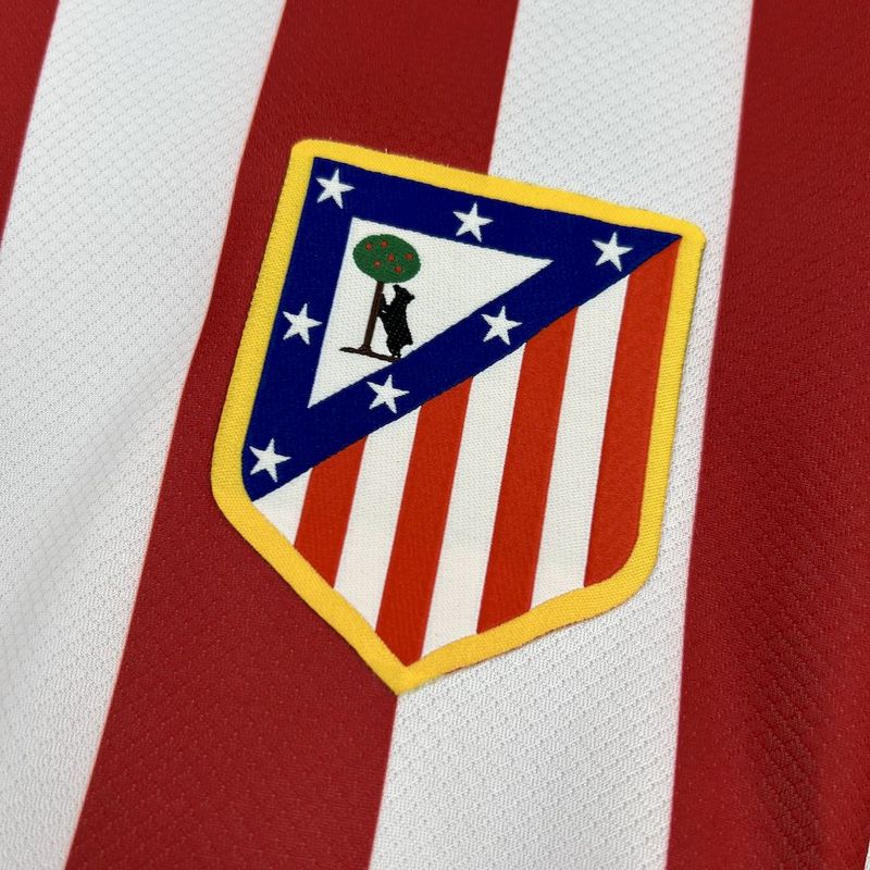 Camisa Atlético de Madrid Home 2025/26 - Branca e Vermelha | Torcedor