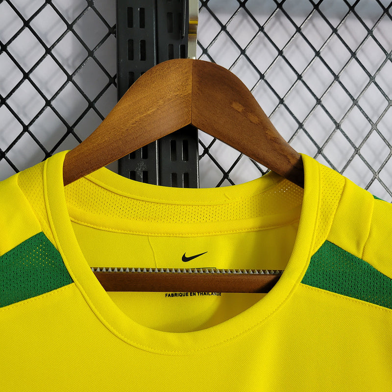 Camisa Brasil Home 2002 Retrô - Amarela | Torcedor