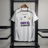 Camisa Real Madrid Home 06/07 Retrô - Branca | Torcedor - FutNews