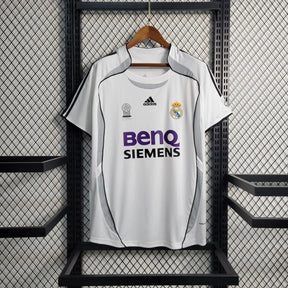 Camisa Real Madrid Home 06/07 Retrô - Branca | Torcedor - FutNews